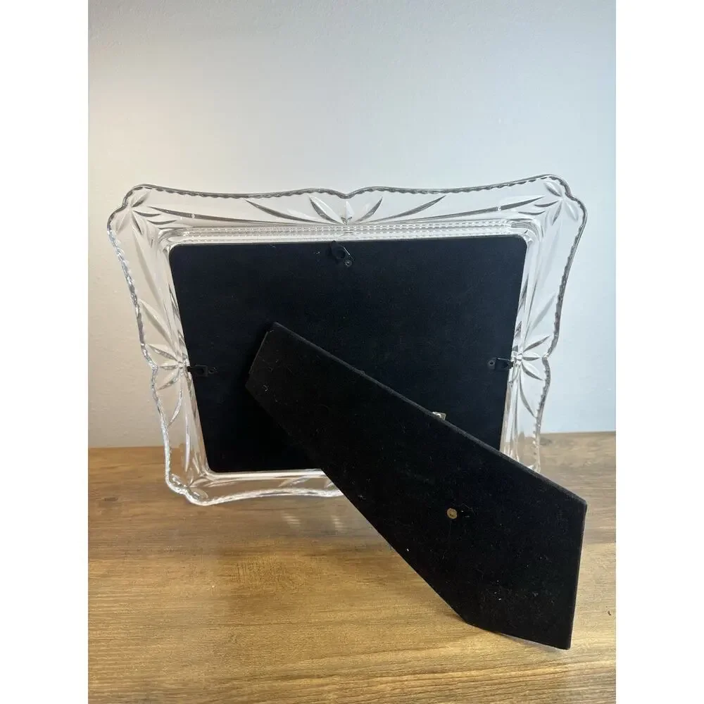 Crystal Double 4x6 Picture Frame Beveled Glass Wedding Gift 12x10